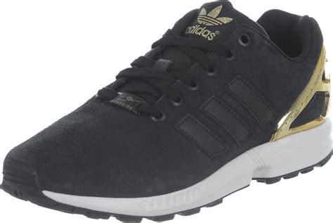 adidas schuhe flux schwarz gold|adidas Originals ZX Flux Smooth Black & Gold Sneakers .